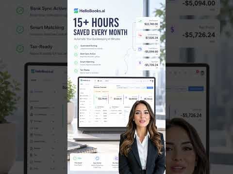 HelloBooks - AI Bookkeeping That Saves You Hours