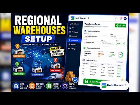 How to Set Up Regional Warehouses in Hellobooks
