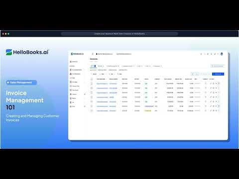 How to Create an Invoice in HelloBooks — Step-by-Step