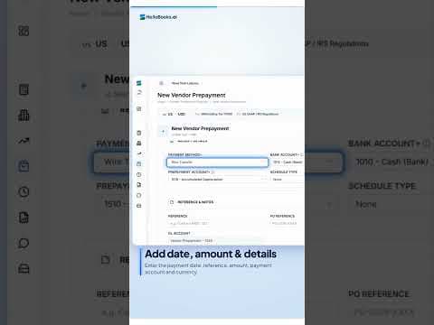 Hellobooks Vendor Prepayment | Track Vendor Advances & Bill Allocation