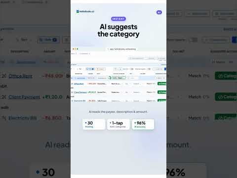 Auto-Categorize Bank Transactions in One Tap — HelloBooks.ai