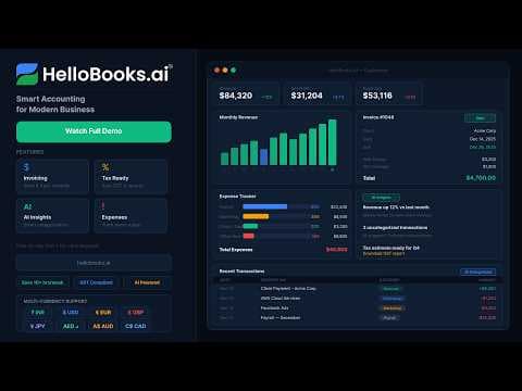 HelloBooks AI | The Smarter Way to Manage Your Business Finances