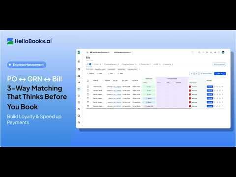 How to Manage Bills in HelloBooks — End-to-End