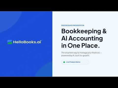 HelloBooks Full Demo — Complete Walkthrough for USA Businesses