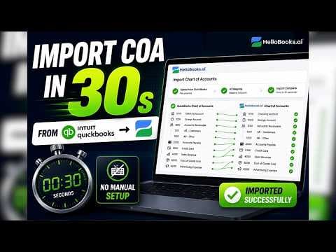 AI-Powered Chart of Accounts Import in 30 Seconds | HelloBooks