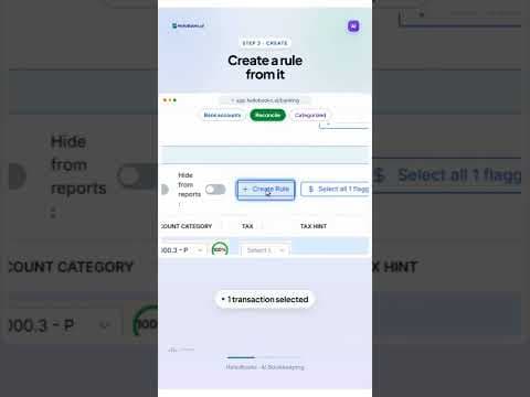 Hellobooks Transaction Rules | Automate Recurring Bank Transactions
