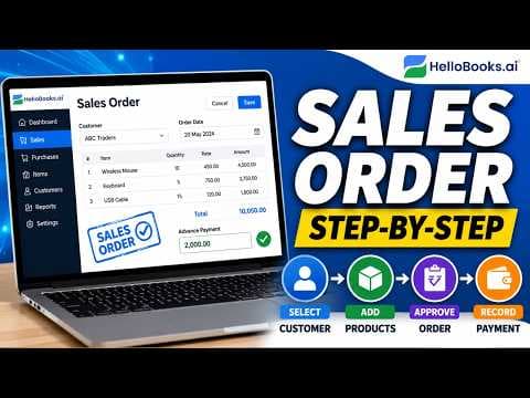How to Create and Process Sales Orders in Hellobooks | Step-by-Step Tutorial