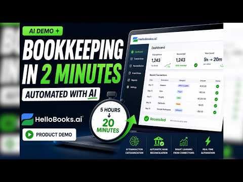 I Automated My Entire Bookkeeping in 2 Minutes (AI Demo)