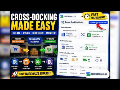 How to Create Cross-Docking Orders in HelloBooks Warehouse