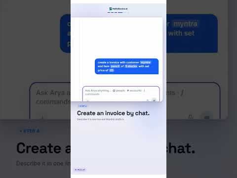 Hellobooks AI Chat Assistant Munim Ji | Ask Questions & Create Invoices with AI