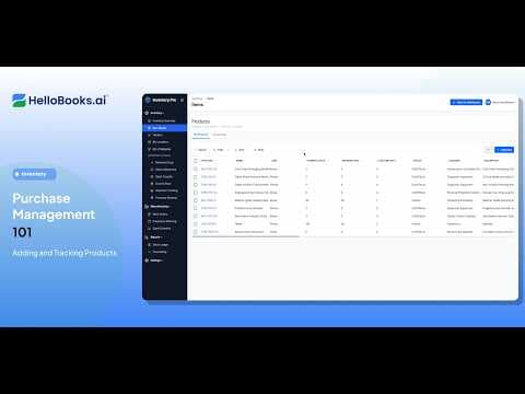 How to Manage Products in HelloBooks | Product Setup & Management Demo