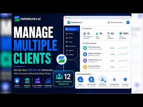 Set Up Your CPA Firm in HelloBooks — Multi-Company Onboarding