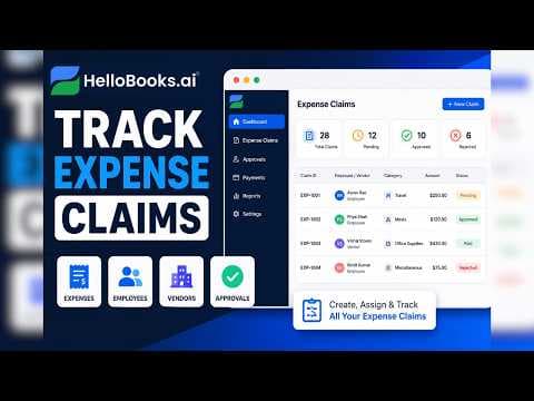 Create and Track Expense Claims in HelloBooks
