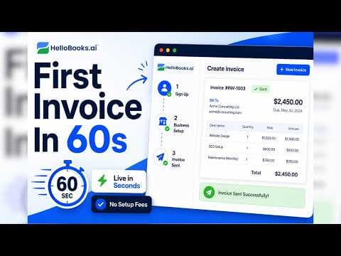Sign Up to First Invoice in 60 Seconds
