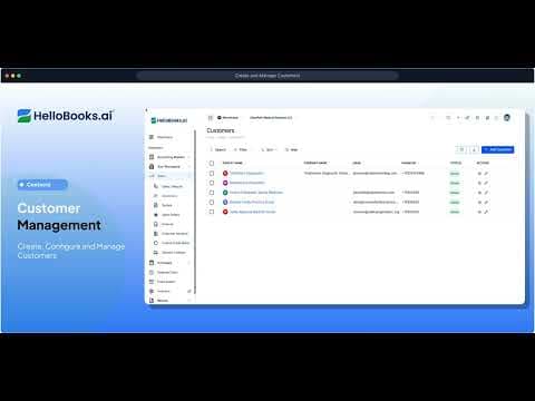 Customer Management in HelloBooks | Add, Edit & Track Customers Easily