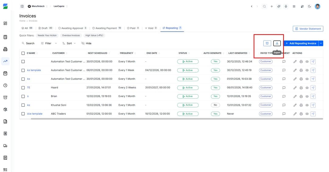Export, Print, and Share