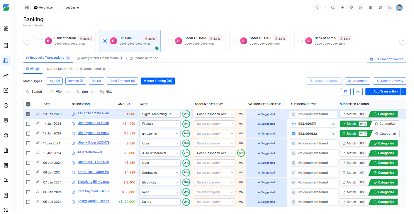 HelloBooks Payment Recording Interface