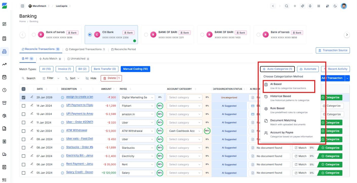 AI-Powered Auto-Categorization