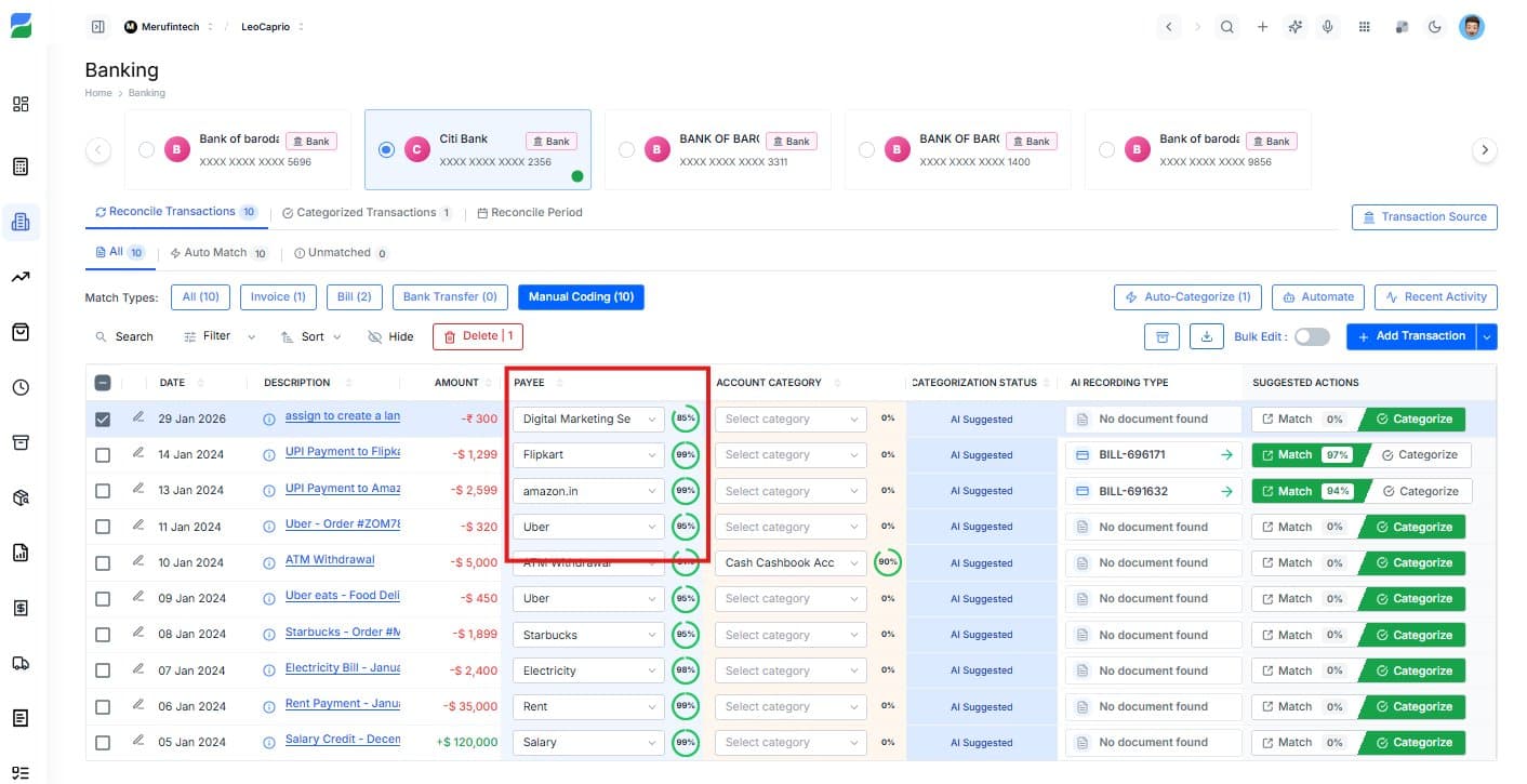 AI-Powered Payee Detection