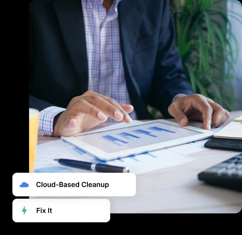 Man reviewing charts