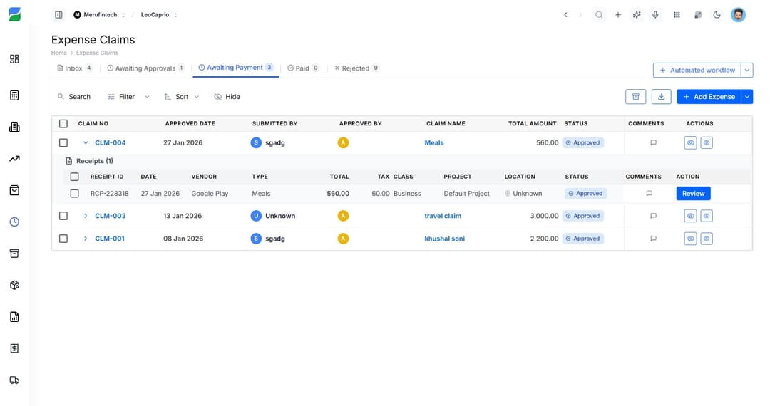 Track Payments & Export Reports