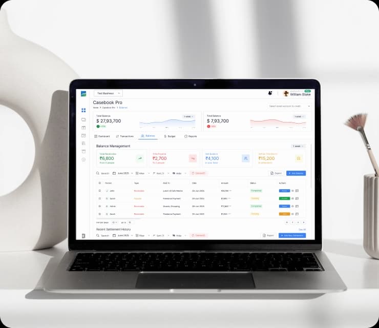 Laptop with growth chart