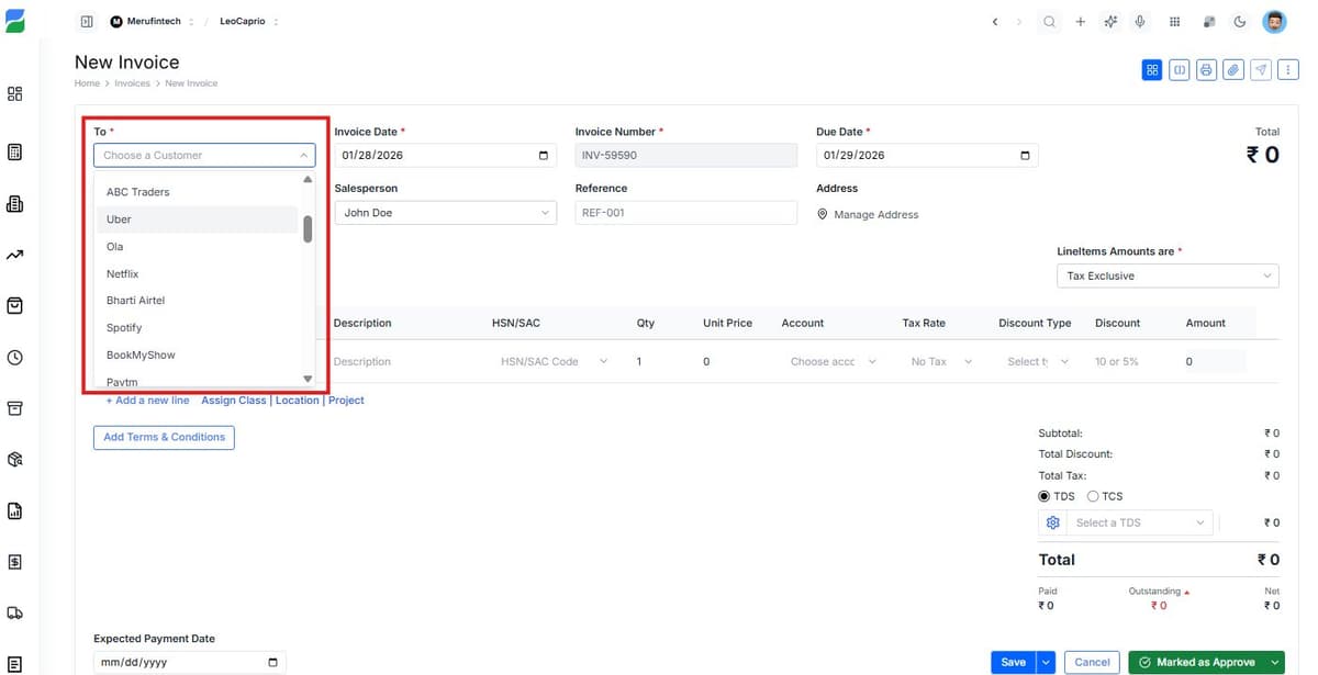 Smart Invoicing Dashboard