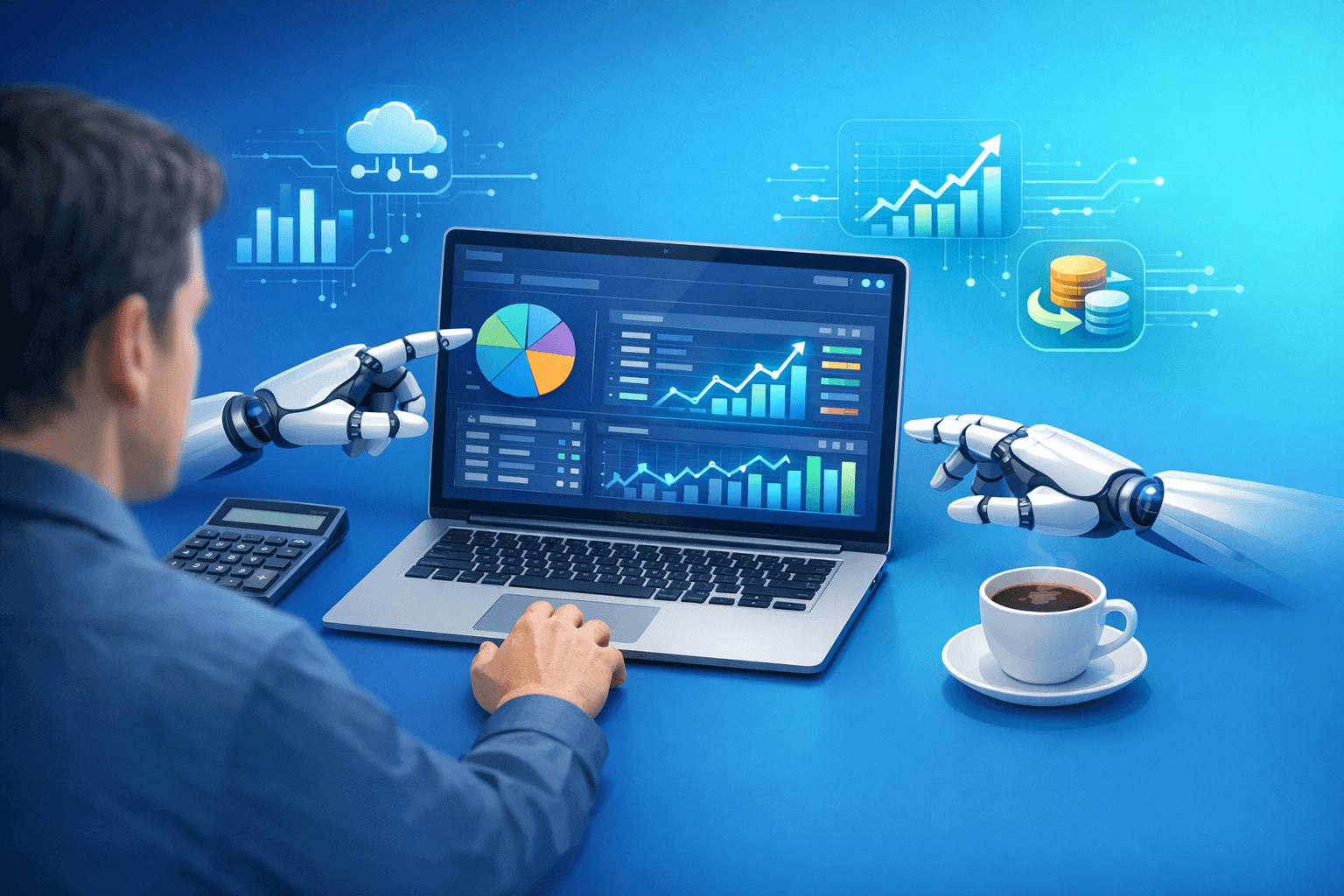 Cover: AI bookkeeping automation for small businesses. AI bookkeeping and automated accounting guide. Pract