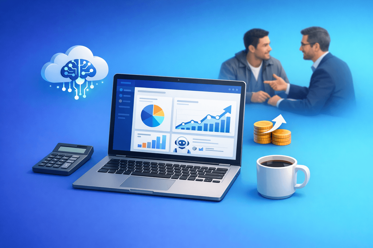 Cover: AI-driven solutions for small business accounting. AI Accounting Solutions for Small Businesses. Pra