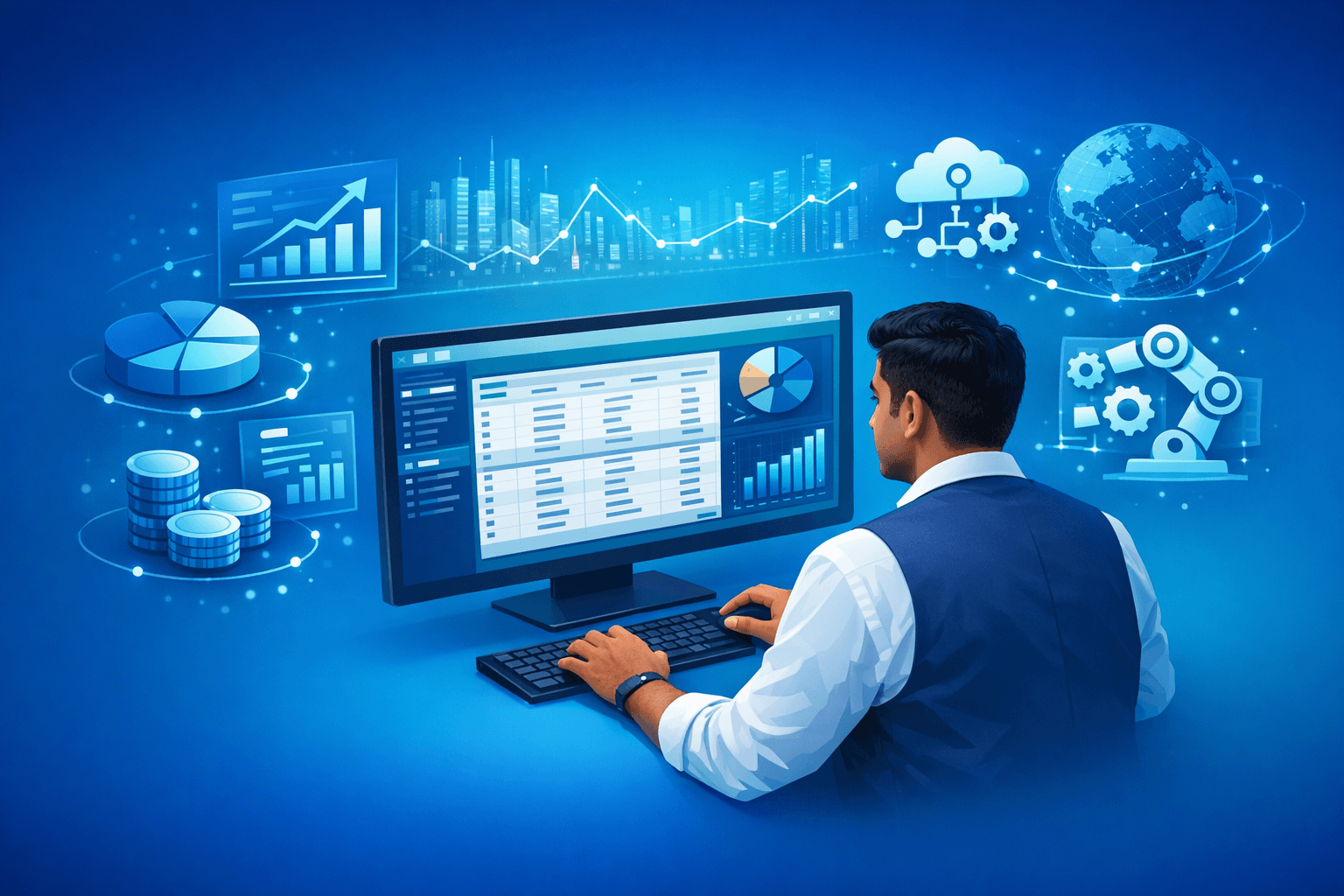 Cover: AI in Tally: How Automation is Changing the Way CAs Use Tally in India. AI and Accounting Software f