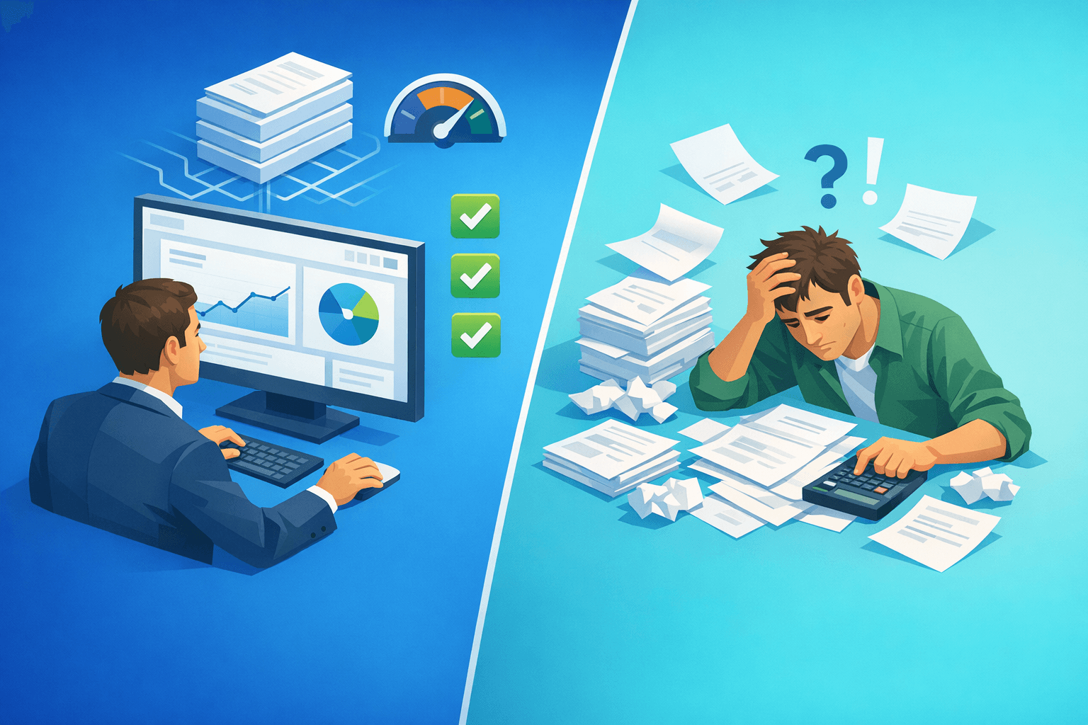 Cover: Bank Reconciliation in 5 Minutes: Automation vs Manual Process. Bank Reconciliation Fast: Automation