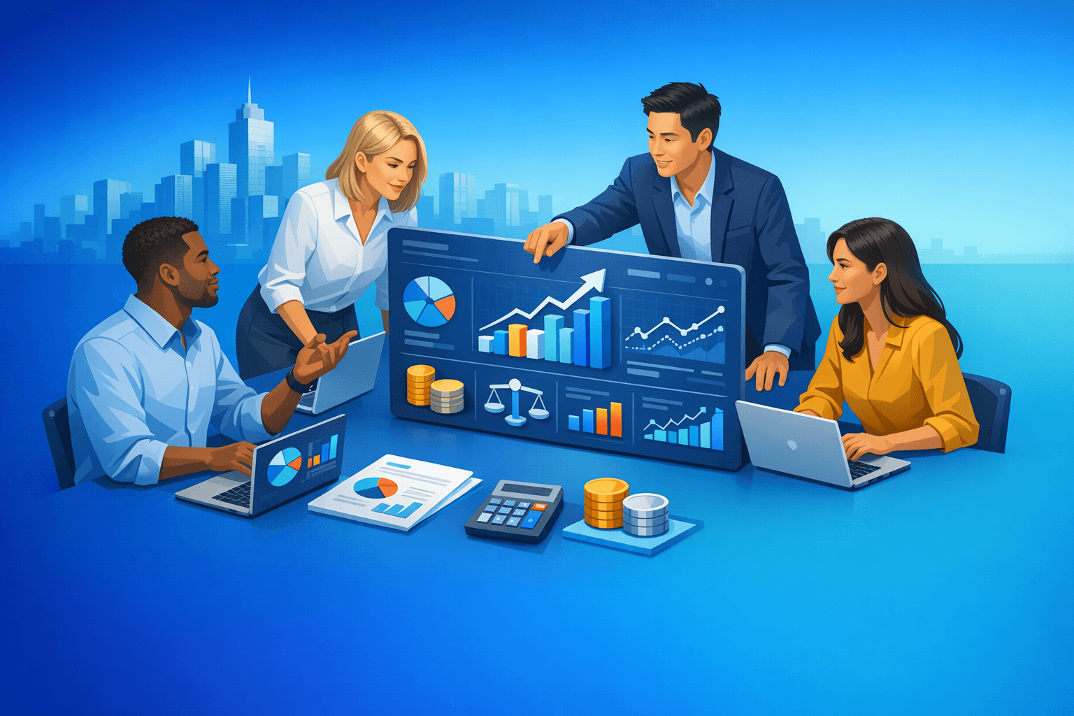 Cover: Business growth with efficient accounting tools