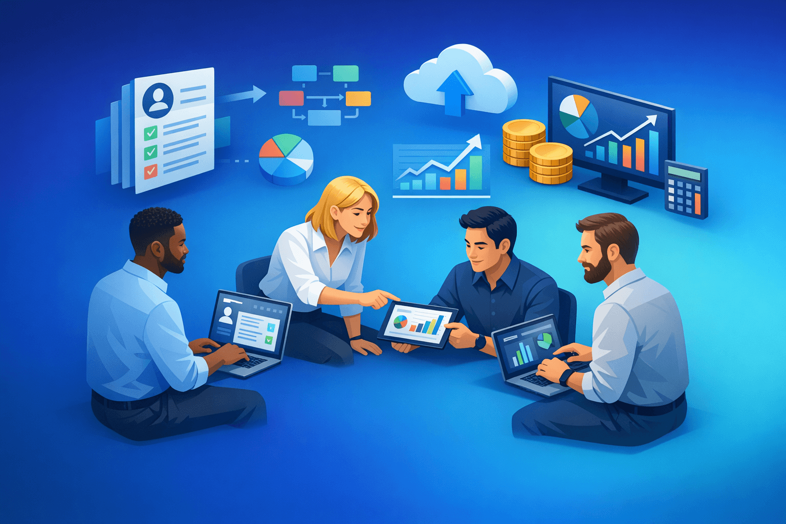 Cover: Client onboarding and accounting period close processes. Client Onboarding and Period Close Guide. P