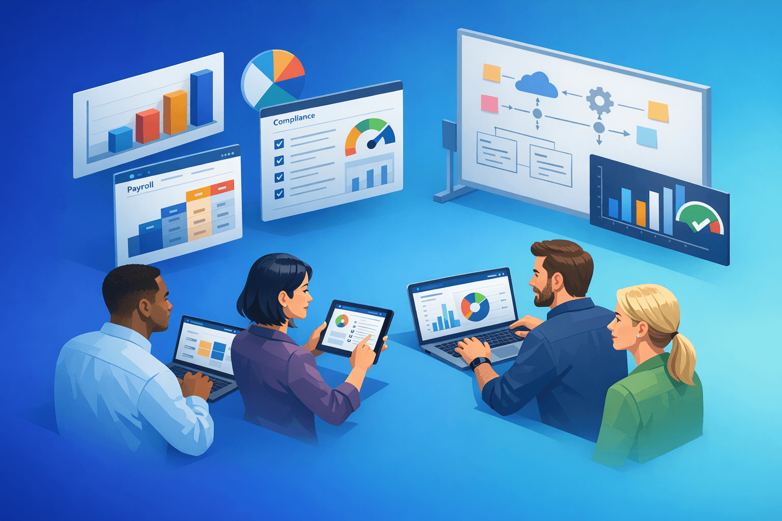Cover: Comparing payroll solutions for small and medium-sized enterprises. SME Payroll Software Comparison