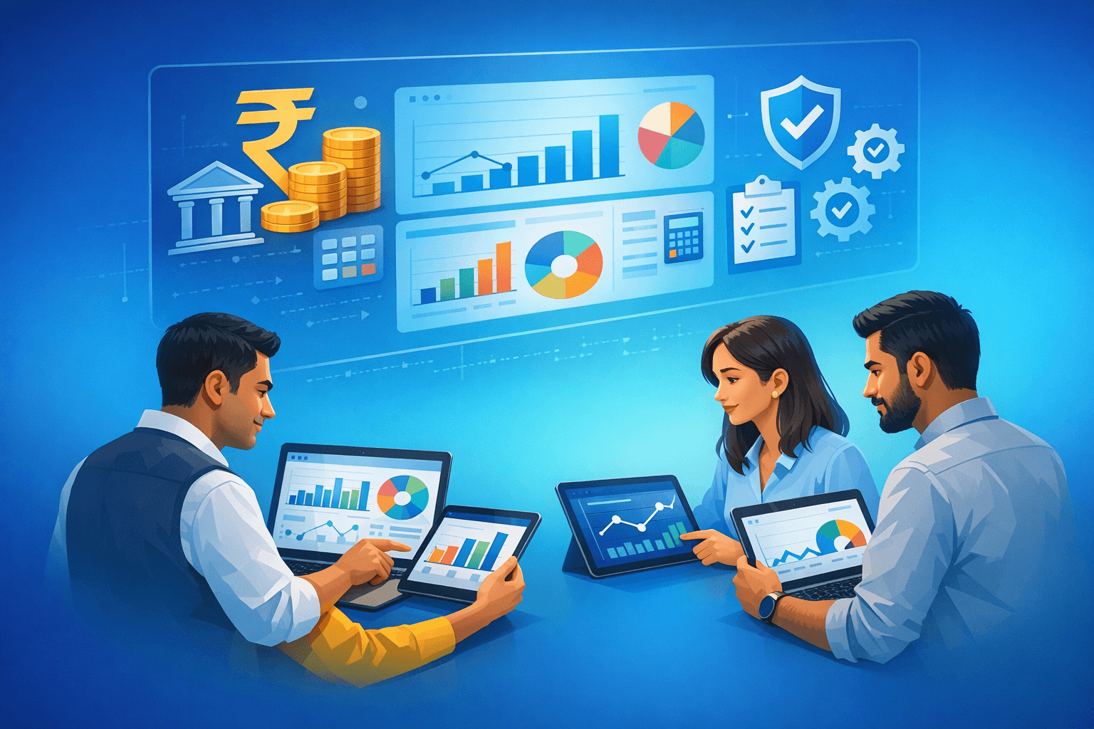 Cover: Comparison of payroll solutions for Indian businesses. Compare Payroll Solutions for Indian Business