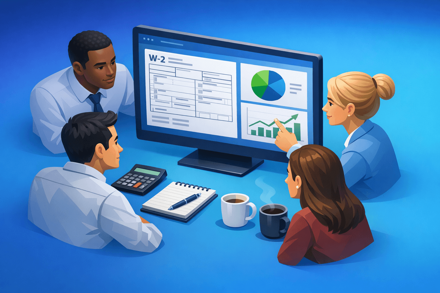 Cover: Filing W-2 forms with online payroll software. Guide to Filing W-2s with Online Payroll. Step-by-ste