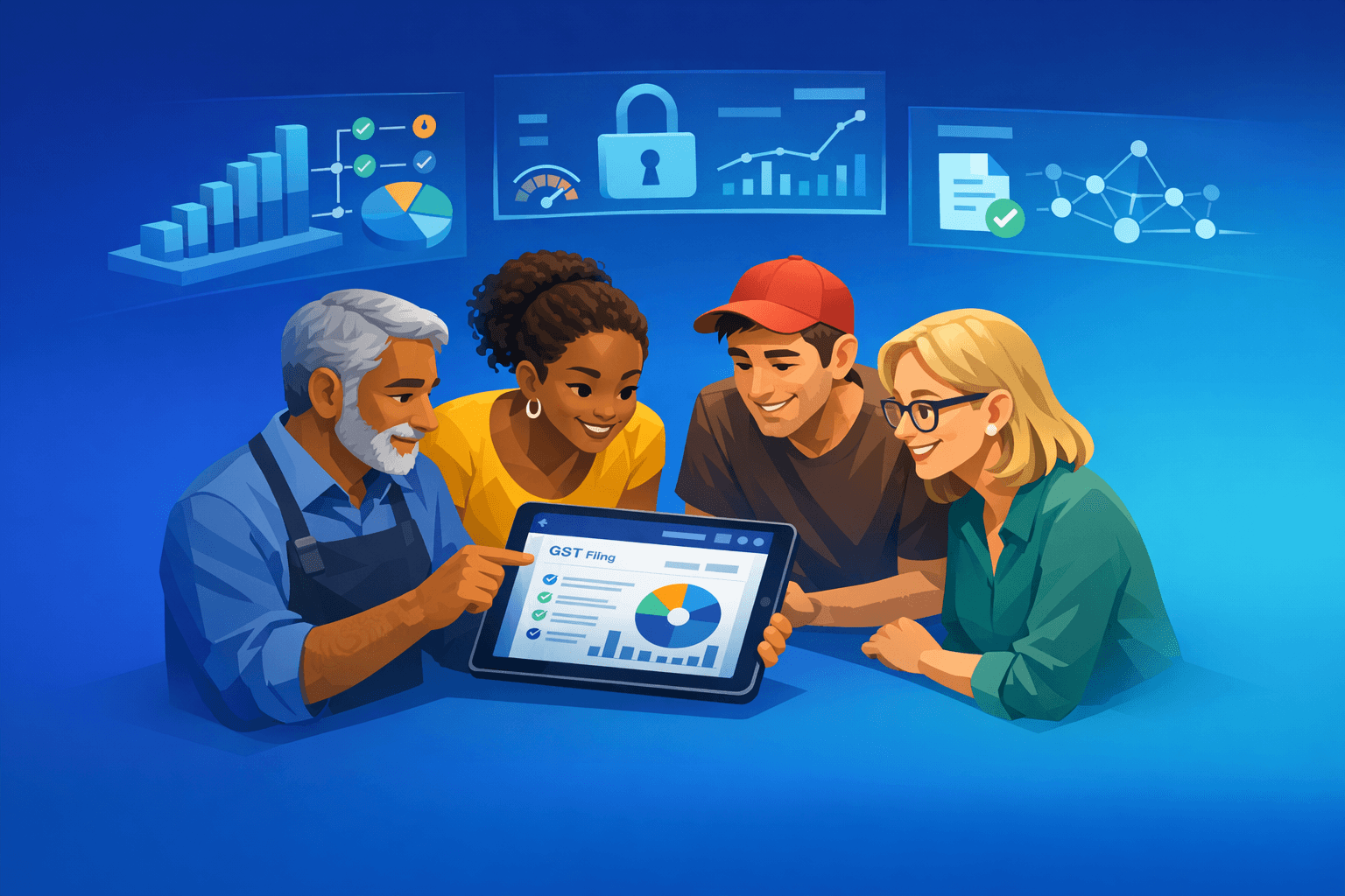 Cover: GST Filing Automation in Singapore: How AI is Simplifying Compliance for SMEs. AI GST Filing Automat