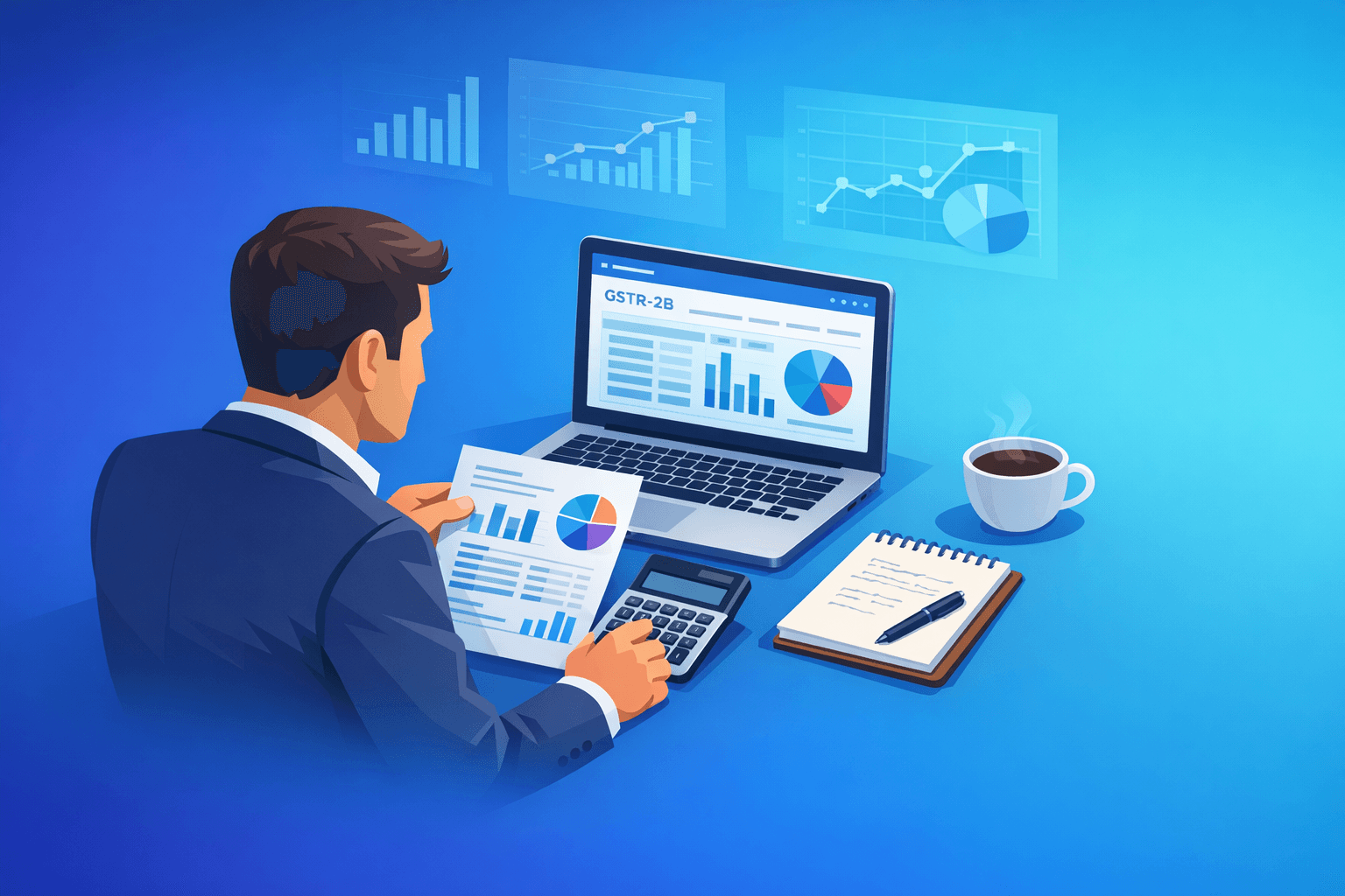 Cover: GSTR-2B Reconciliation: Step-by-Step Process for CAs. GSTR-2B Reconciliation Guide for CAs. Step-by-