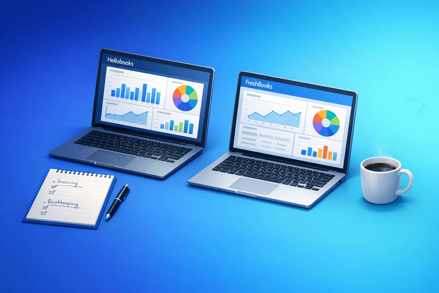 Cover: Hellobooks Vs Freshbooks Detailed Comparison For 2026. Accounting Software Comparison 2026 | Hellobo