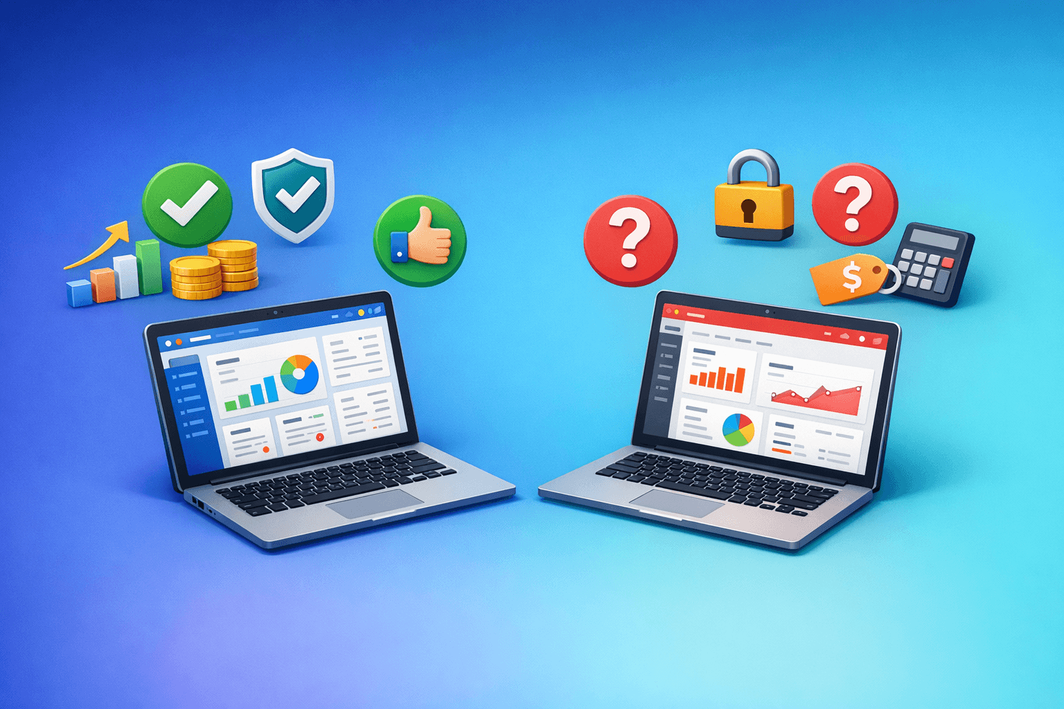 Cover: HelloBooks vs Zoho Books: Feature-by-Feature Comparison. Accounting Tools Feature Comparison. Compar