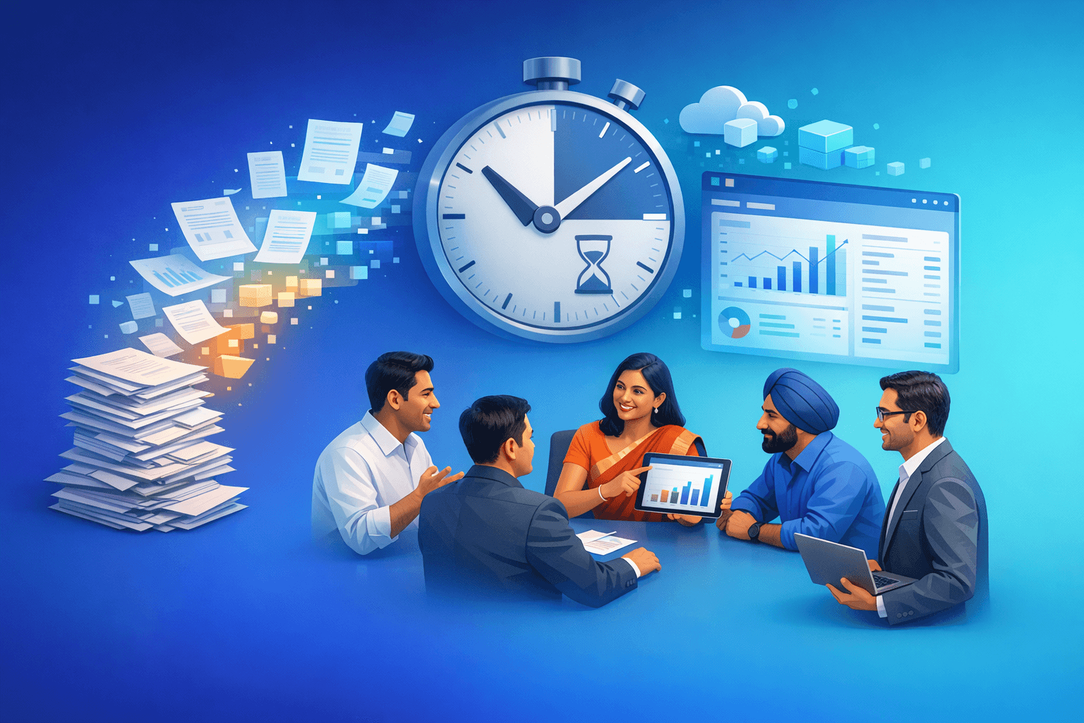 Cover: How AI Bookkeeping Saves Indian SMEs 20+ Hours Every Week. AI Bookkeeping Saves Indian SMEs 20+ Hour