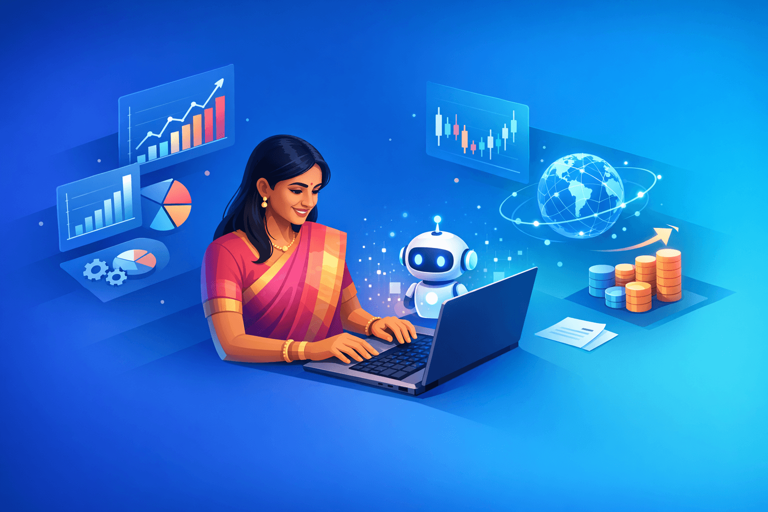 Cover: How Indian Bookkeepers Can Use AI to Move Up the Value Chain. AI Upskilling for Indian Bookkeepers.