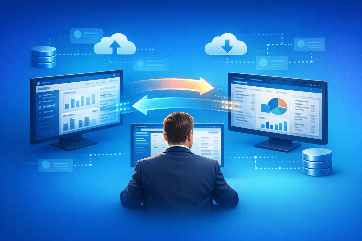 Cover: How To Switch Accounting Software Without Losing Data. Switch Accounting Software Safely. Step-by-st