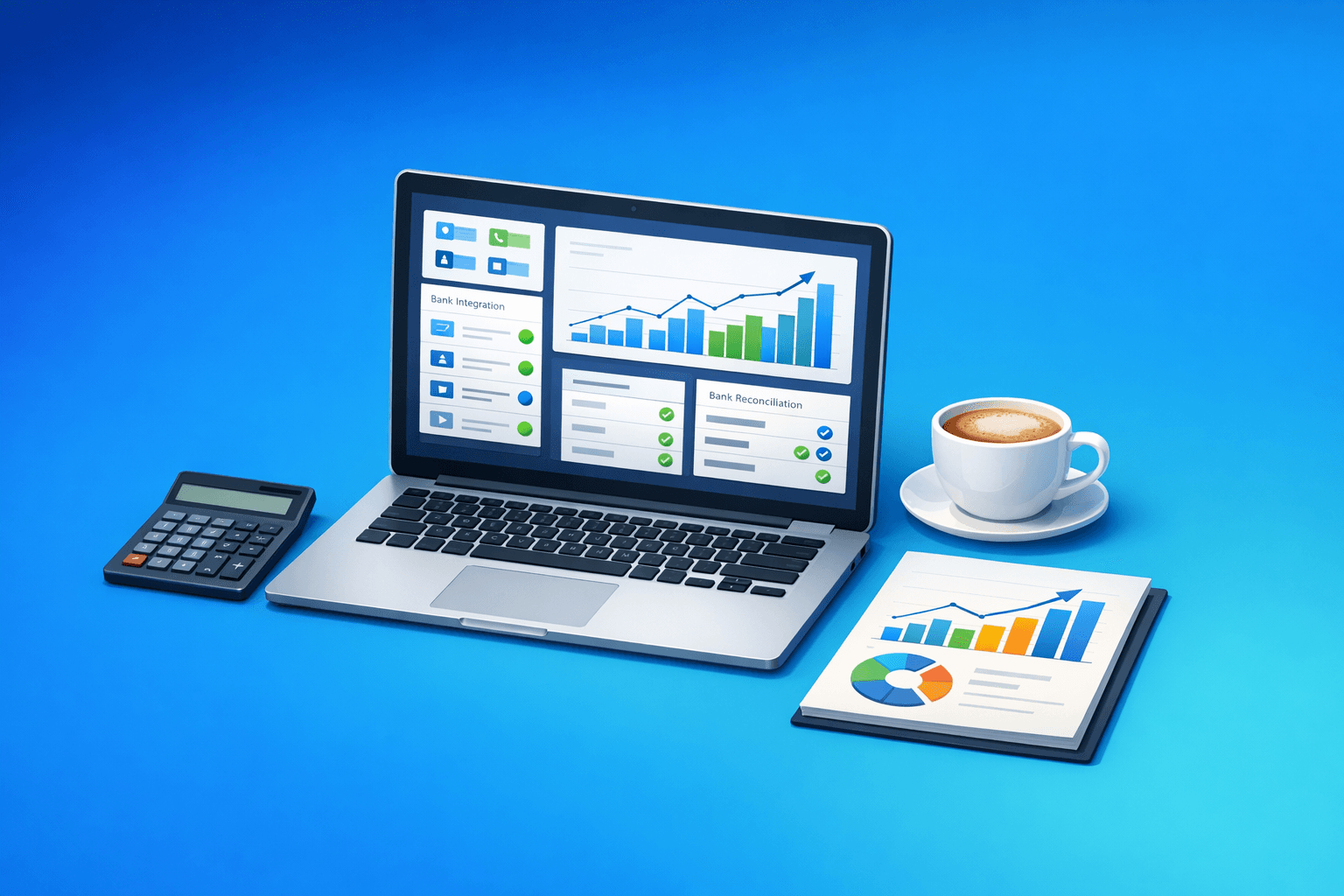 Cover: Improved banking features for online accounting. Improved Banking Features for Online Accounting. Ex