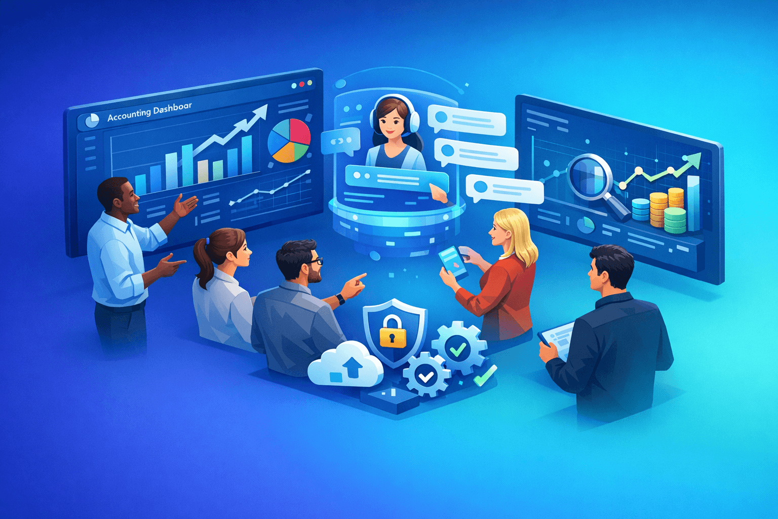 Cover: Instant Ai Driven Answers In Accounting Software. Instant AI Answers for Accounting. Learn how AI ac