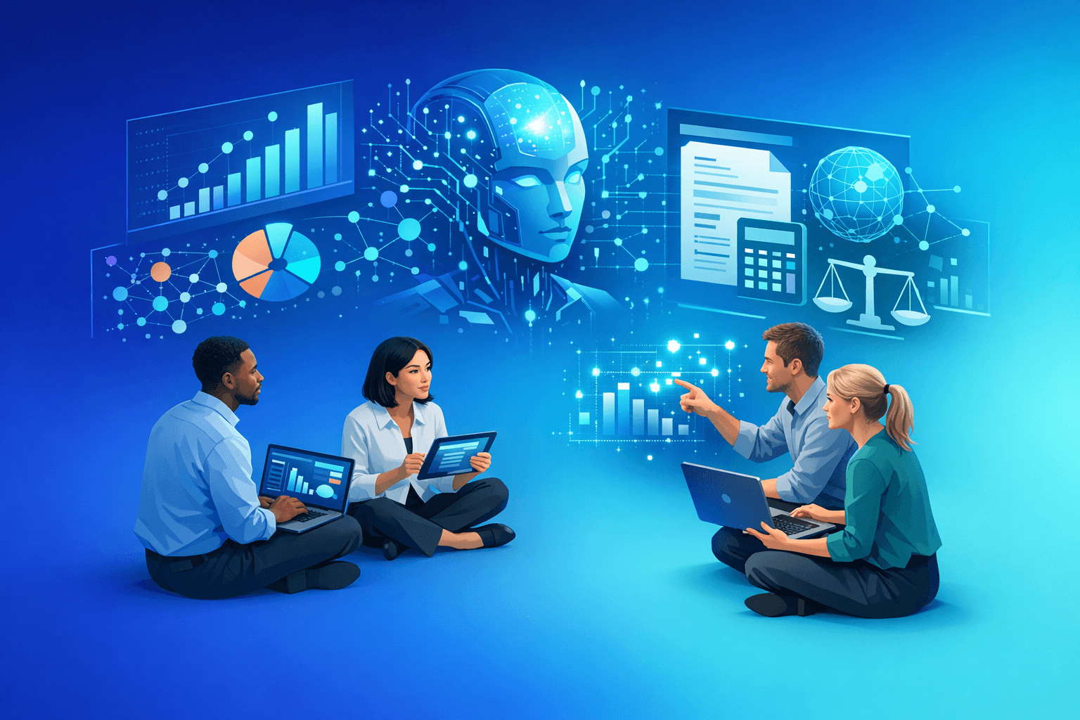 Cover: IRS and AI: How Artificial Intelligence is Changing US Tax Compliance. AI and US Tax Compliance: Wha