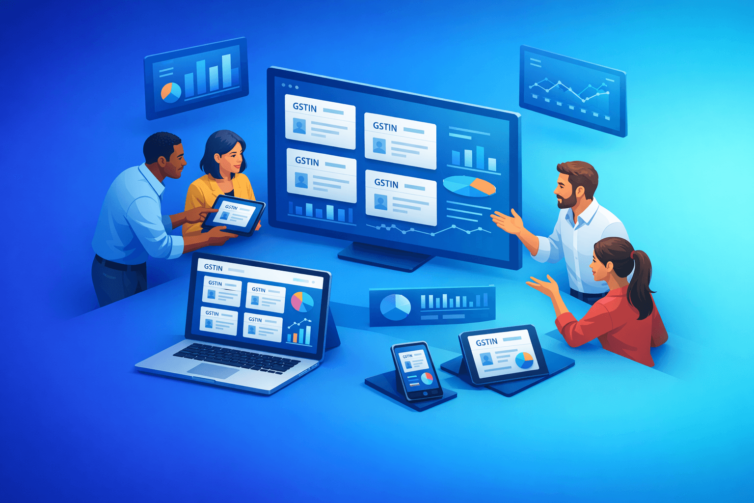 Cover: Multi-GSTIN Management: How Growing Businesses Handle Multiple Registrations. Multi-GSTIN Management