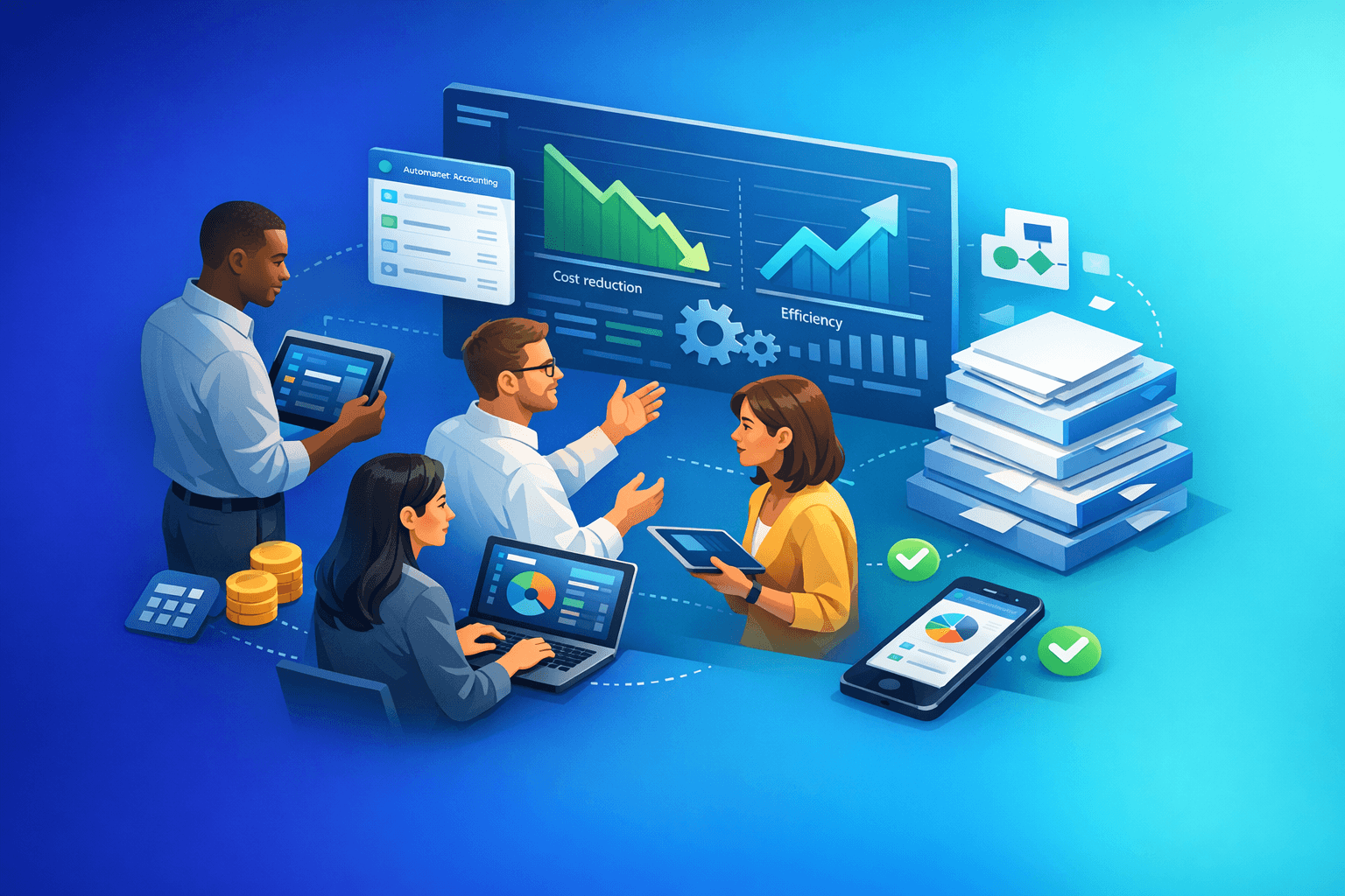 Cover: Outsourced Finance And Accounting With Automation. Outsourced Finance & Accounting Automation. Disco