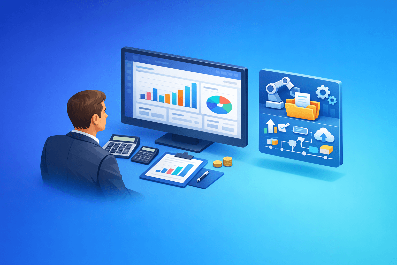 Cover: Overview of an accountant-focused software suite and a new add-on. Accounting software suite and add