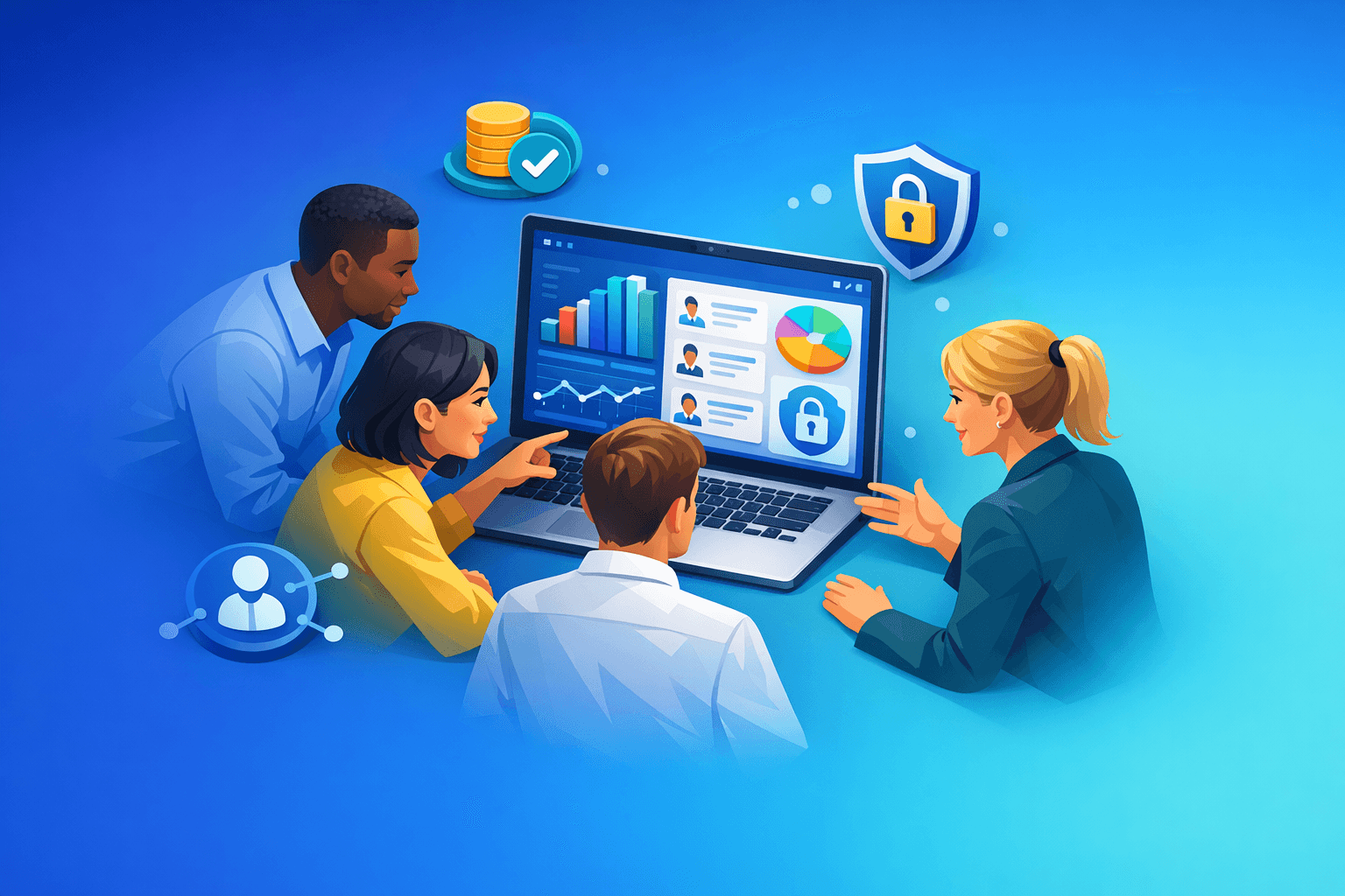 Cover: Payroll and paycheck management software. Payroll and Paycheck Management Software Guide. Learn how